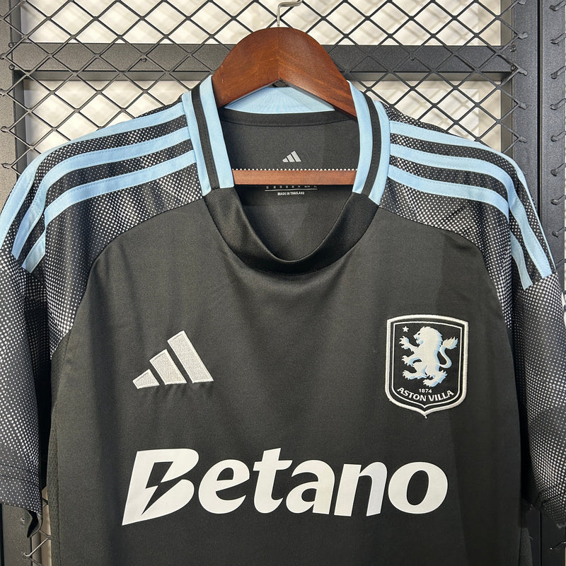 Camisa Aston Villa Away 25/26 Castore Torcedor Masculina - Lançamento