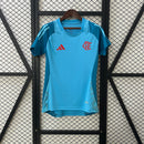 Camisa Flamengo Treino Azul 25/26 - Versão Feminina - Lançamento